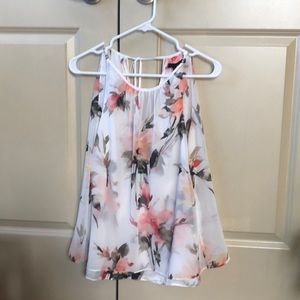 WHBM Like New: Floral Blouse XS
